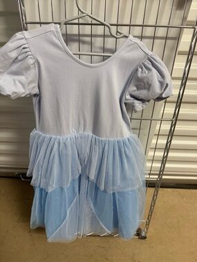 Disney Hanna Andersson Cinderella Dress Blue Tulle Princess Dress Size 6/7 NWOT